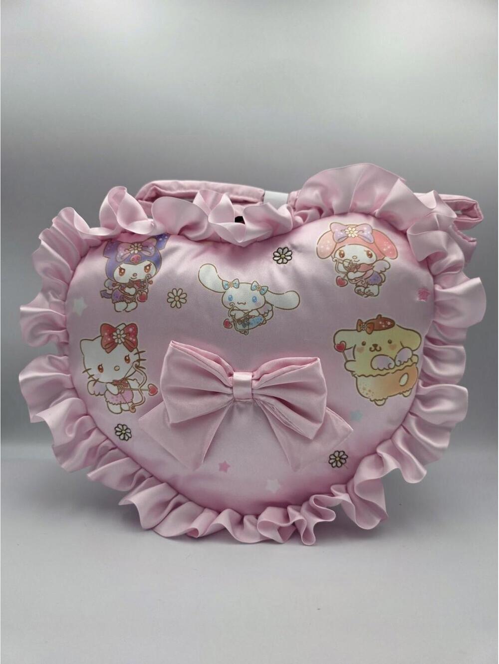 Hot Topic Sanrio Heart Pillow Cushion Hello Kitty Pink Crossbody Bag